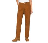 Dickies, Women's, DUCK CARPENTER PANT SLIM STRAIGHT, BROWN DUCK, 28