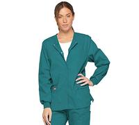 Dickies Women's EDS Signature Scrubs Missy Fit Snap Front Warm-up Jacket - Blue - XL