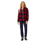 Dickies Women's Flannel Chore Coat, Blue, L