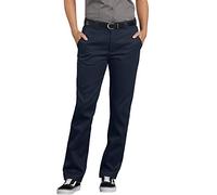 Dickies Womens Flex Slim Fit Work Pants, 8 Regular, Dark Navy