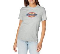 Dickies Women's Heavyweight Logo T-Shirt, Heather Gray, L