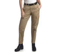 Dickies Womens Cargo Pants - Cotton Stretch Twill High Rise Cargo Joggers with Pockets Casual & Utility Work Pants for Women, Dessert Sand, 30