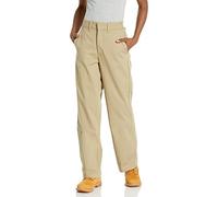 Dickies Women's High Rise Wide Leg Twill Pants, Rinsed Desert Sand, 36