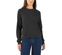 Dickies Women's Large Gauge Thermal Crew, Black Heather, M