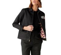 Dickies Women's Lined Eisenhower Jacket, Black, M
