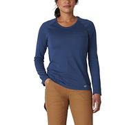 Dickies Women's Long Sleeve Cooling Temp-iq Performance T-Shirt, Dynamic Navy V1, M