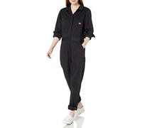 Dickies Women's Long Sleeve Cotton Twill Work Utility Coveralls, Black, XS UK