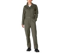 Dickies Women's Long Sleeve Cotton Twill Work Utility Coveralls, Moss, M UK