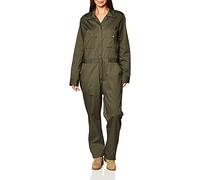 Dickies Women's Long Sleeve Cotton Twill Work Utility Coveralls, Moss, S UK