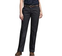 Dickies Women's Original Work Pant with Wrinkle and Stain Resistance, Black V1, 16 Petite