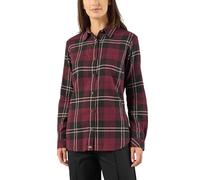 Dickies Women's Plaid Flannel Long Sleeve Shirt, Fig, 3XL
