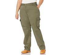Dickies Women's Plus Size Relaxed Fit Stretch Cargo Straight Leg Pant, Grape Leaf V1, 22
