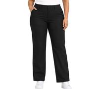 Dickies Womens Plus Size Straight Leg Twill Pant - Runs Small, Black, 22