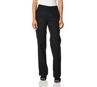 Dickies Women's Relaxed Fit Straight Leg Twill Pant, Black, 12 Long