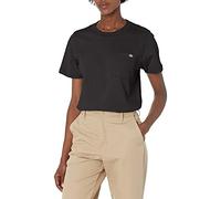 Dickies Women's Short Sleeve Heavyweight Pocket T-Shirt, Black, M