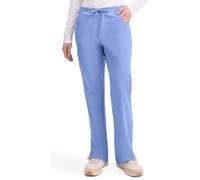 Dickies Women's Signature Mid Rise Drawstring Scrubs Cargo Pant, Ciel, Medium Petite, Ciel, M Petite