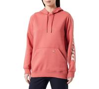 Dickies, Women's, SLEEVE LOGO PULLOVER HOODIE, MINERAL RED, S