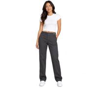 Dickies Women's Slim Fit Boot Cut Leg Twill Pant-Petite/Tall Khakis, Charcoal V1, 10