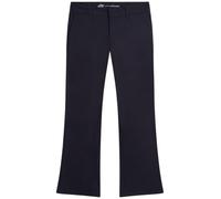 Dickies Women's Slim Fit Boot Cut Leg Twill Pant-Petite/Tall Khakis, Dark Navy V1, 12