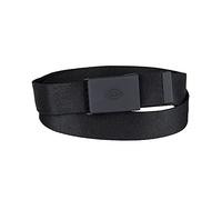 Dickies Unisex-Adult Tonal Compression Plaque Buckle Web Belt, Black, Medium