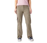 Dickies, Women's, Twill Cargo Pant Straight, Rinsed Desert Sand, 10/Regular