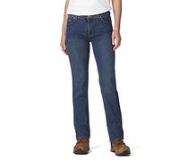 Dickies womensPerfect Shape Denim Jean - Straight Stretch Jeans - Blue -