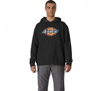 Dickies Workwear - Hoodie for Men, Front Logo Fleece Hooded Sweatshirt, Three-Piece Hood, Black, L