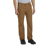 Dickies Workwear - Trousers for Men, Duck Carpenter Pants, Regular Fit, Brown Duck, 32W