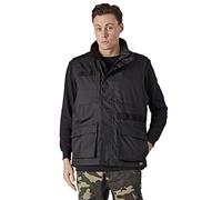 Dickies Zip Up Sleeveless Black Mens Utility Work Vest DK0A4XT6BLK1
