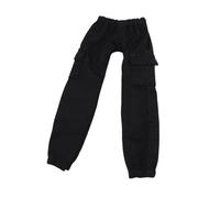 Dickly 1/12 Scale Action Figure Trousers, Doll Clothes, Trendy DIY Accessory, Loose Workwear with Pockets for 15 Cm Tall Male Bodies, Black