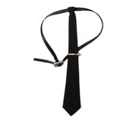 Dickly 1:6 Scale Miniature Bow Tie Clothing Accessory Fashion Casual Dressing Business Lady Necktie Cosplay for 12-inch Figures, black