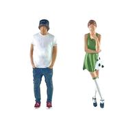 Dickly 1:64 Female And Male Figures, Hand-painted Figures, Mini People, S Scale, Handicrafts, Collections, Resin, Miniature Scene, People, Decor