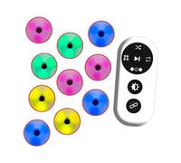 Dickly 10-Piece Reaction Training Light Lamp, Multifunctional React Sensory LED Sports Agility Light System with 4 for Football