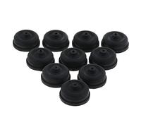 Dickly 10PCS Aquarium Air Pump Rubber Aquarium Pump Replacement Rubber 2 Sizes, Black, 1