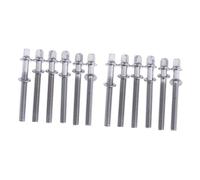 Dickly 12pcs Drum Screw Tension Rod with Washer Repair Tool Anti-rust Accessories Replacement Drum Kit Short Screw Hardware, XXL
