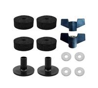 Dickly 12x Cymbal Stand Felts,Cymbal Replacement for Drum Set,Accessory,Cymbal Sleeves and Washer, black