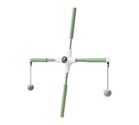 Dickly 2-in-1 Training Bar/Jump Rope for Body Shaping And Flexibility Improvement, Made of Steel And Foam, for Gym, Adult, Green