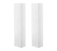 Dickly 2 Pieces Stage Structure Cover Covering Sleeve Soft Convenient Threading Suitable for Parties Festivals Ceremonies Group Exhibitions, White 1.5m