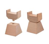 Dickly 2 Pieces Train Track Bridge Piers Swivel Track Layouts Accessories Support Blocks