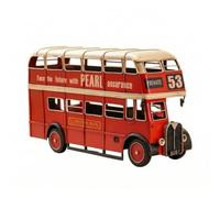 Dickly 2 Story Wind 2 Story Bus Model Kuke Tone Rome Retro Model Large Tin Toy
