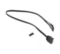 Dickly 2x Fan Adapter Cable Black Extension Cable Connector 4 Pin RGB to ARGB 5V 3 Pin