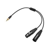 Dickly 3.5mm TRS to 2 Connector Cable Cb-3.5C-1/2 Male Female Adapter