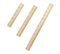 Dickly 3 Pieces Wooden Ruler, Straight Ruler, Measuring and Drawing Rulers, Measuring Tool for The Beginning of School
