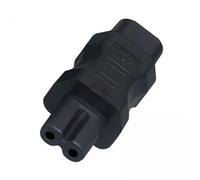 Dickly 3x IEC320 C8 to C7 Power Adapter Connector 2.5A Black 250V for Laptop