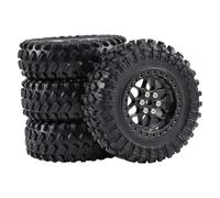 Dickly 4 Pieces 1/12 1/16 RC Car Wheels And Tires, RC Car Spare Part, High-performance Replacement Part, Direct Replacement for 99S Accessories, black