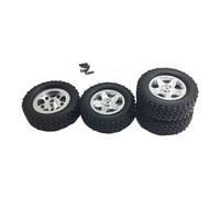 Dickly 4 Pieces RC Wheels and Tires Crawler Car Tire Easy to Install Tires and Rims Replacement for MN82 1/12 RC Car Accessories