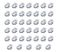 Dickly 40 Pieces Pet Cages Buckle Latch Clamp Door Lock Buckle Storage Cabinet Shell PP Material Connector Clip Suitable for DIY Assembly Home Use, white