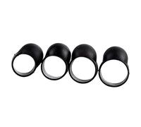 Dickly 4x Steel Finger Picks Black Silicone Sleeves Handpan Accessory