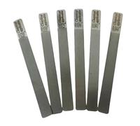 Dickly 6Pcs Guitar Nut files Luthier Tools Stainless Steel Gauged Nut Slotting File Set for Care