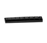 Dickly 8-string Guitar Saddle Repair Parts, Replacement for Luthiers, 55 X 5.7 X 8.35 Mm, Compact String Instrument Accessories, Black Top Saddle